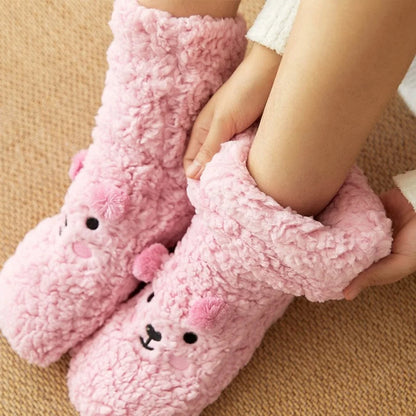 Cuddly Bear Slipper Socks